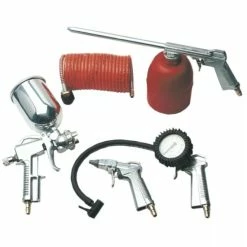 Brandneu ⌛ Brüder Mannesmann Fünfteiliges Druckluft-Set 1527 🧨