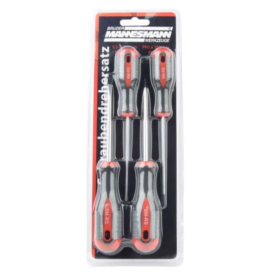 Billig 🌟 Brüder Mannesmann Schraubendreher-Set, 4-tlg. | M11300 🥰 3 Billig 🌟 Brüder Mannesmann Schraubendreher-Set, 4-tlg. | M11300 🥰