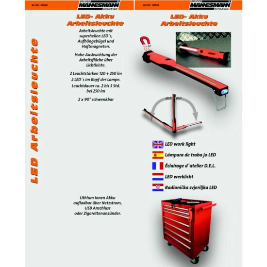 Blitzangebot ✨ Brüder Mannesmann LED Akku Arbeitsleuchte 🎉 7 Blitzangebot ✨ Brüder Mannesmann LED Akku Arbeitsleuchte 🎉 – Bild 5
