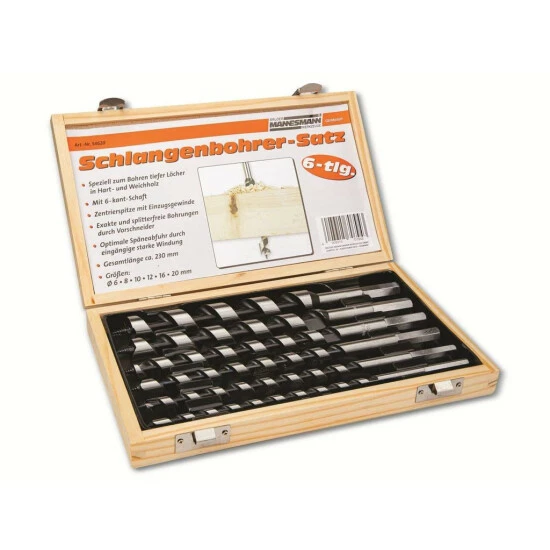 Brandneu 🤩 Brüder Mannesmann Holzbohrersatz 6-tlg. | M54620 👏 6 Brandneu 🤩 Brüder Mannesmann Holzbohrersatz 6-tlg. | M54620 👏 – Bild 4