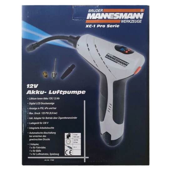 Schlussverkauf 😍 Brüder Mannesmann 12 V Li-Ionen Akku Luftpumpe 😉 17 Schlussverkauf 😍 Brüder Mannesmann 12 V Li-Ionen Akku Luftpumpe 😉 – Bild 15