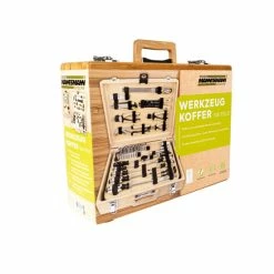 Großhandel 🥰 Brüder Mannesmann Bambus-Werkzeugkoffer, 108-tlg. 💯