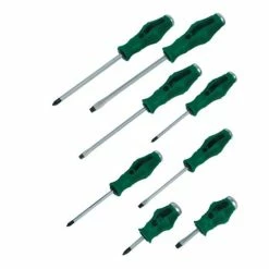Bestes Angebot ✔️ Brüder Mannesmann 8 Werkstatt-Schraubendreher - Grün 💯