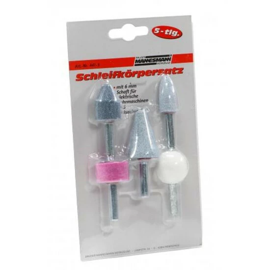 Brandneu 😍 Brüder Mannesmann Schleifkörper Aufsatz Set Rund Kegel 👍 3 Brandneu 😍 Brüder Mannesmann Schleifkörper Aufsatz Set Rund Kegel 👍