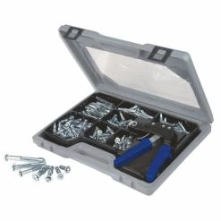 Rabatt ⌛ Brüder Mannesmann Metall-Hohlraumdübel-Set Mit Zange 188-tlg. ✨