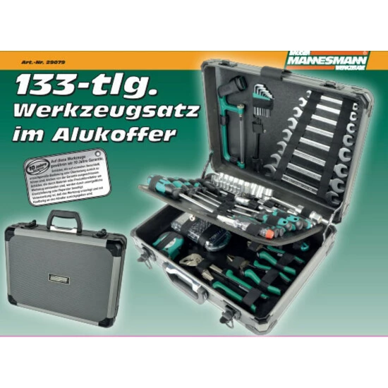 Blitzangebot ✨ Brüder Mannesmann Alu-Werkzeugkoffer 133-tlg. 🔔 4 Blitzangebot ✨ Brüder Mannesmann Alu-Werkzeugkoffer 133-tlg. 🔔 – Bild 2