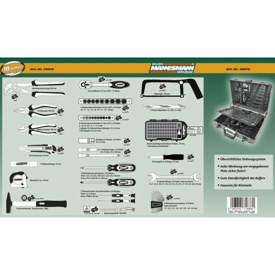 Blitzangebot ✨ Brüder Mannesmann Alu-Werkzeugkoffer 133-tlg. 🔔 10 Blitzangebot ✨ Brüder Mannesmann Alu-Werkzeugkoffer 133-tlg. 🔔 – Bild 8