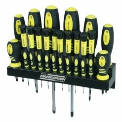 Schlussverkauf ⭐ Brüder Mannesmann BRÜDER MANNESMANN Schraubendreher-Satz 18-tlg Im Wandhalter 😍