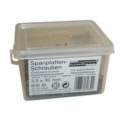Am billigsten ⭐ Brüder Mannesmann 600 St. Mannesmann Spanplattenschrauben Verzinkt 3,5x30 Holzschrauben Schrauben 👍
