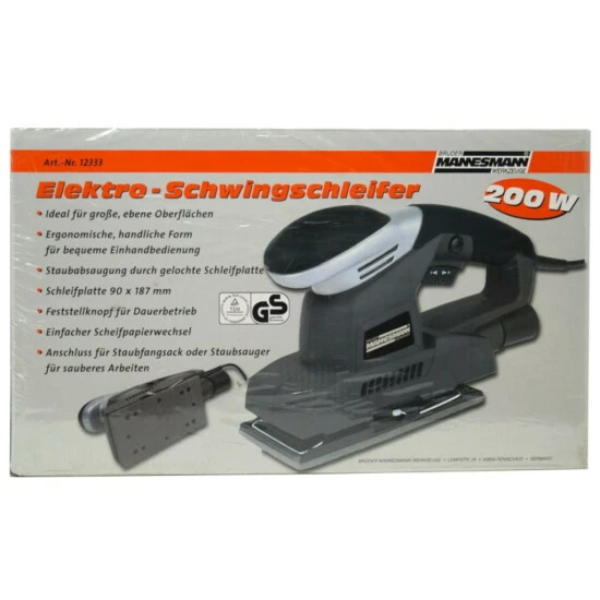 Angebote 😍 Brüder Mannesmann Mannesmann | E-Schwingschleifer (12333) 🧨 6 Angebote 😍 Brüder Mannesmann Mannesmann | E-Schwingschleifer (12333) 🧨 – Bild 4