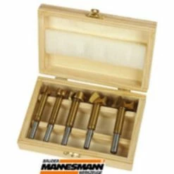 Besorgen 🛒 Brüder Mannesmann Forstnerbohrer Satz 5tlg In Holzkassette 👍