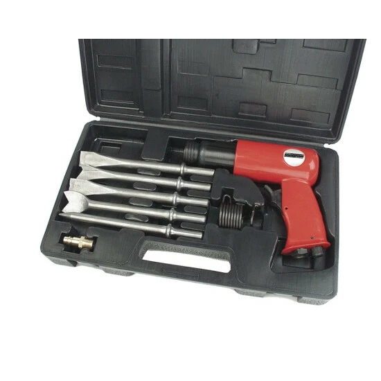 Brandneu 👏 Brüder Mannesmann BRÜDER MANNESMANN Druckluft-Meißelhammer Mit 5 Meisseln 😀 3 Brandneu 👏 Brüder Mannesmann BRÜDER MANNESMANN Druckluft-Meißelhammer Mit 5 Meisseln 😀