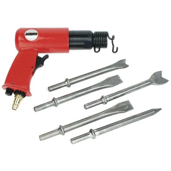 Brandneu 👏 Brüder Mannesmann BRÜDER MANNESMANN Druckluft-Meißelhammer Mit 5 Meisseln 😀 5 Brandneu 👏 Brüder Mannesmann BRÜDER MANNESMANN Druckluft-Meißelhammer Mit 5 Meisseln 😀 – Bild 3